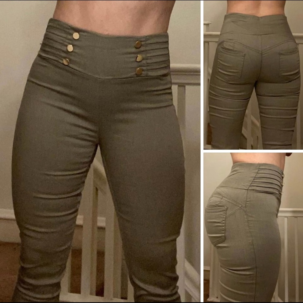 Butt lift tan pants